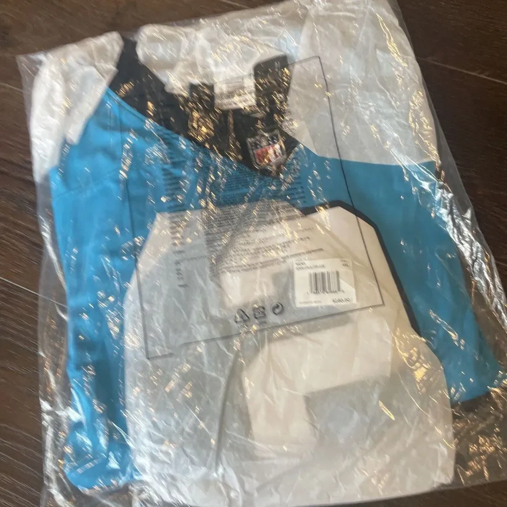 NWT D.J. Moore Carolina Panthers Nike Vapor Limited Jersey - Blue; Men’s Sz 2XL